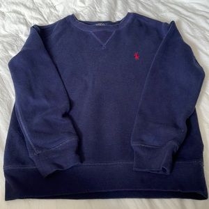 Boys blue Ralph Lauren crew neck sweatshirt. Size S(8)